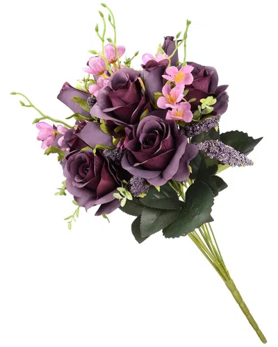 National Tree Company Purple Rose Bundle