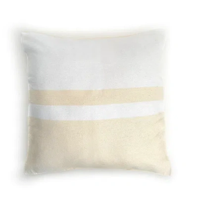 Nativa Woven Block Pillow In Cream