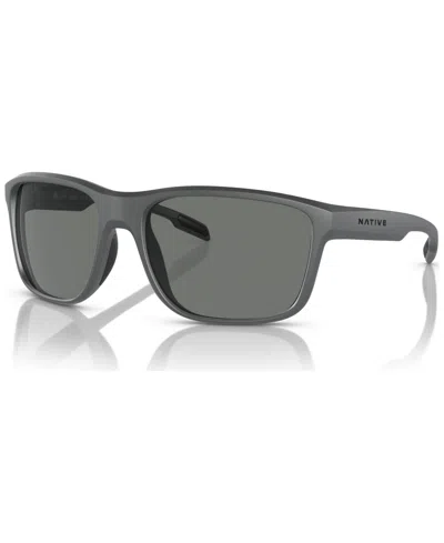 NATIVE EYEWEAR NATIVE MEN'S GORGE POLARIZED SUNGLASSES, POLAR XD9040