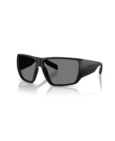 Native Eyewear Native Men's Polarized Sightcaster Ii Sunglasses, Xd9047 In Black
