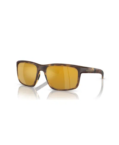Native Eyewear Native Men's Wells Polarized Sunglasses, Mirror Polar Xd9001 In Matte Tortoise