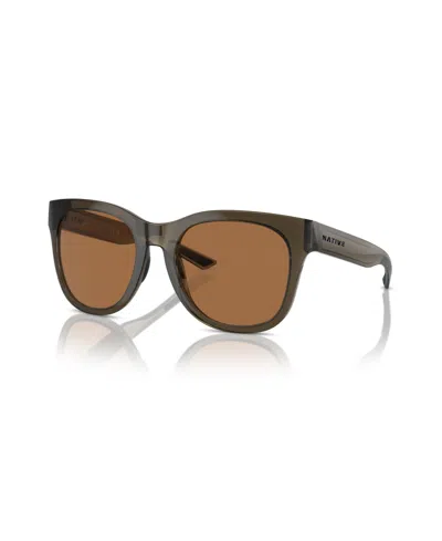 Native Eyewear Native Women's Polarized Tiaga Sunglasses, Xd9044 In Brown
