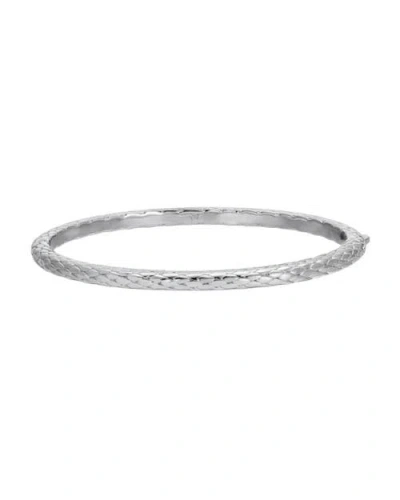 Native Gem Bali Bangle Bracelet In Silver