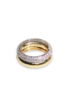 Native Gem Double Donut Ring In Gold