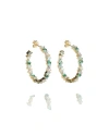Native Gem Vienna Opal Hoops In Blue