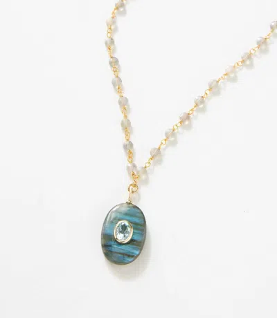 Native Gem Women's Amulet Necklace In Amazonite In Multi