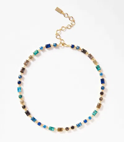 Native Gem Women's Atlantis Crystal Necklace In Blue In Multi