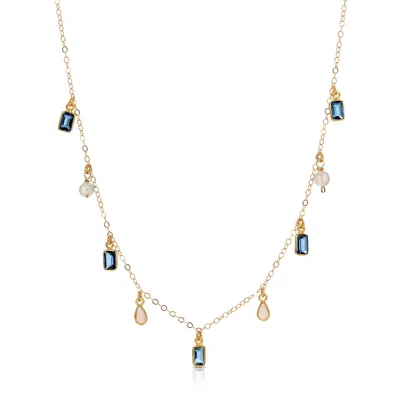 Native Gem Women's Blue Cinderella Necklace