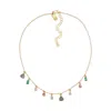 Native Gem Candy Gem Rainbow Gemstone Necklace In Metallic