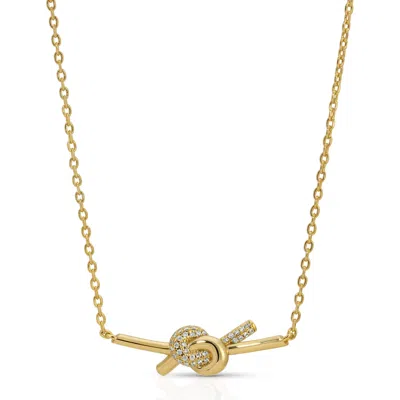 Native Gem Women's Gold Love Knot Necklace
