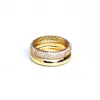 Native Gem Women's Gold / Silver Double Donut Ring- Duo Mixed Metal