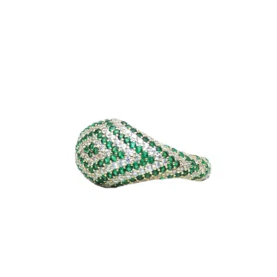 Native Gem Women's Green Axel Ring- Emerald
