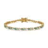 Native Gem Women's Green Vienna Mini Opal Bracelet- Turquoise