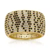 Native Gem Women's Grey / Black Billionaire Ring- Python In Multi
