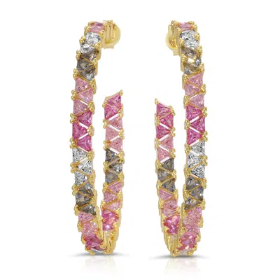 Native Gem Women's Mare Hoop Earrings In Multi