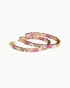 Native Gem Women's Mare Hoops Earrings In Pink In Multi