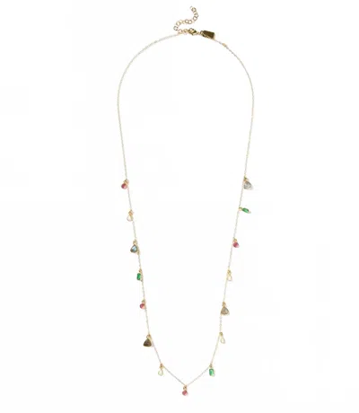 Native Gem Women's Multicolor Gemstone Necklace In Gold