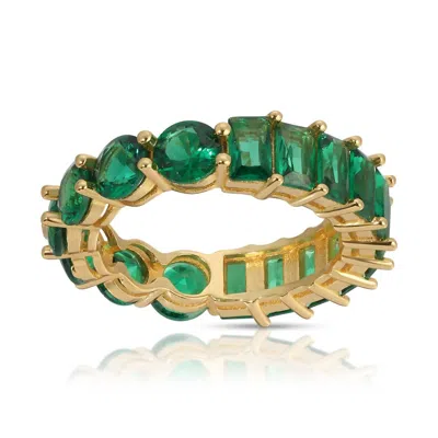 Native Gem Women's Pillowtalk Ring In Emerald In Gold