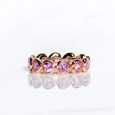 Native Gem Women's Pink / Purple Eternal Love Ring- Pink
