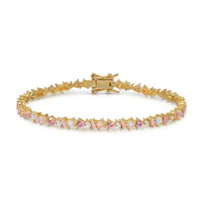Native Gem Women's Pink / Purple Vienna Mini Opal Bracelet- Pink