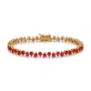 Native Gem Women's Red Duchess Bracelet- Ruby In Red