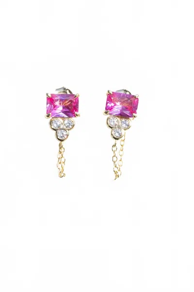 Native Gem Women's Shiva Earrings In Pink