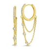 Native Gem Women's Tresor Huggie Earrings In Gold