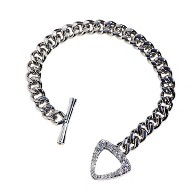 Native Gem Women's Triomphe Bracelet- Sterling Silver In Brown