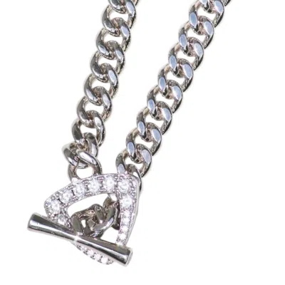 Native Gem Women's Triomphe Necklace- Sterling Silver In Metallic