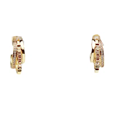 Native Gem Women's Triple Threat Huggies- Gold Vermeil