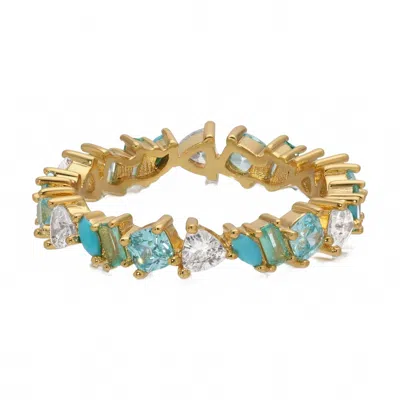 Native Gem Women's Vienna Ring In Green Opal