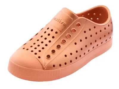 Native Jefferson Metallic Kids Shoes - Orange - C5 In Pink