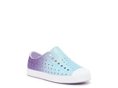 Native Jefferson Slipon Sneaker Kids' In Light Blue/purple