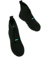 Native Johnny Lace-up Combat Boots In Black