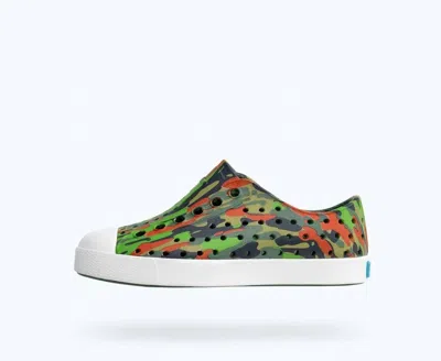 Native Kid's Jefferson Print Camo Sneakers In Multi