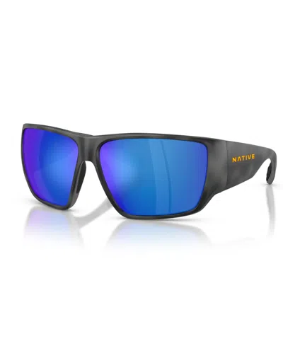 Native Men's Polarized Sunglasses Sightcaster Ii Xd9047 In Obsidian Tortoise