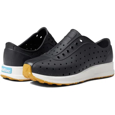 Native Kids'  Robbie Child Sneaker - Jiffy Black/shell White/mash Speckle Rubber
