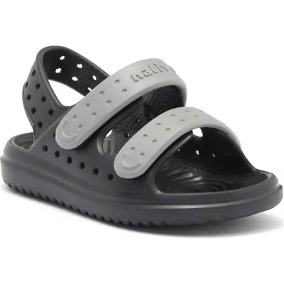 Native Shoes Chase Sugarlite Slingback Sandal In Jiffy Black/satellite Grey
