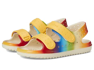 Native Shoes Chase (toddler) Kid's Shoes Bone White/pollen Yellow/rainbow Gradient : 8 Toddler M, Synthetic