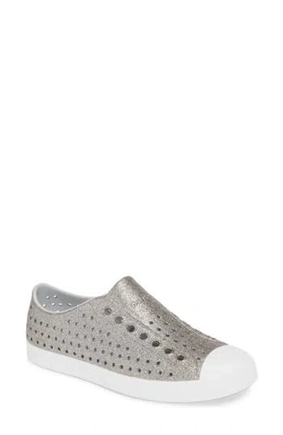 Native Shoes Gender Inclusive  Jefferson Glitter Water Friendly Sneaker In Gray