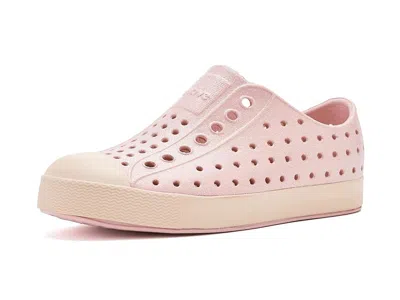 Native Shoes Jefferson Bio-bling (toddler) Kid's Shoes Chameleon Pink Bling/bone White : 7 Toddler M, Synthetic