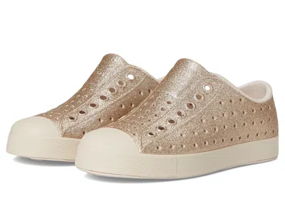Native Shoes Jefferson Bio-bling (little Kid/big Kid) Kid's Shoes Rock Salt Bling/rock Salt Pink : 5 Big Kid M, S