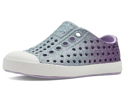 Native Shoes Jefferson Bio-bling (toddler) Kid's Shoes Fresco Twirling Bling/shell White : 5 Toddler M, Synthetic