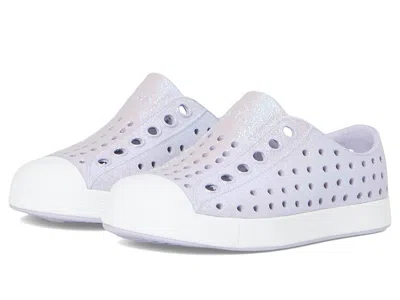 Native Shoes Jefferson Bio-bling (toddler) Kid's Shoes Future Purple Bling/shell White : 10 Toddler M, Synthetic