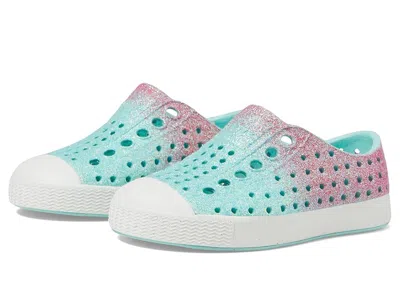 Native Shoes Jefferson Bio-bling (toddler) Kid's Shoes Hollywood Hydrangea Bling/shell White 1 : 6 Toddler M, Syn