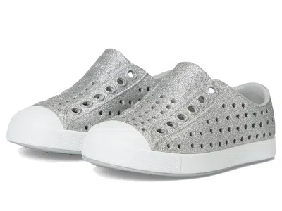 Native Shoes Jefferson Bio-bling (toddler) Kid's Shoes Platinum Bling/shell White : 10 Toddler M, Synthetic