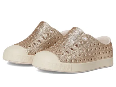 Native Shoes Jefferson Bio-bling (toddler) Kid's Shoes Rock Salt Bling/rock Salt Pink 1 : 10 Toddler M, Synthetic