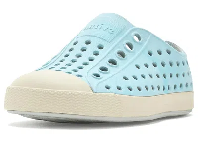 Native Shoes Jefferson Bloom Print (toddler) Kid's Shoes Dawn Blue/bone White Speckles/shoreline Blue: 10 Toddler