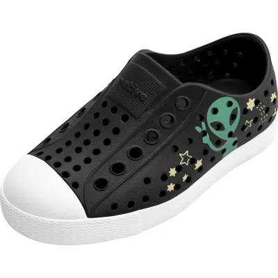 Native Shoes Jefferson Colorblock Sugarlite Slip-on Sneaker In Black