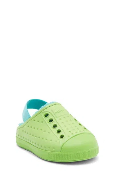 Native Shoes Jefferson Cozy Clog In Green